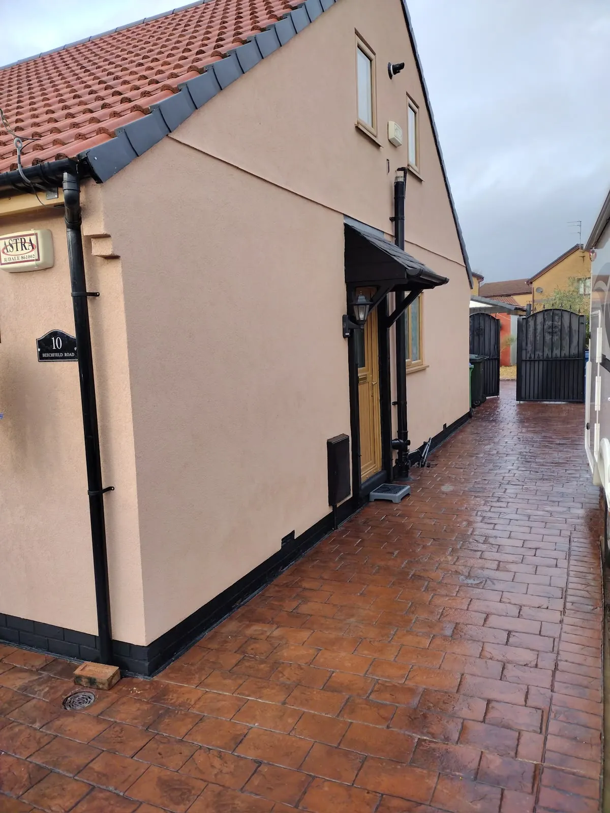 brick bungalow after work by Mark Cobham Plastering