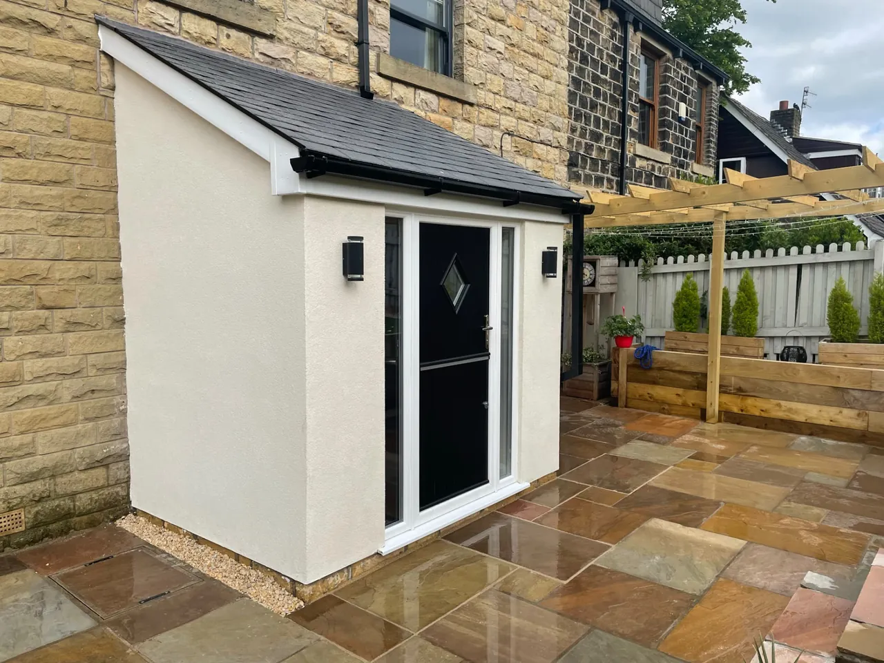 Cleanly finished exterior walls on a home in Stockport