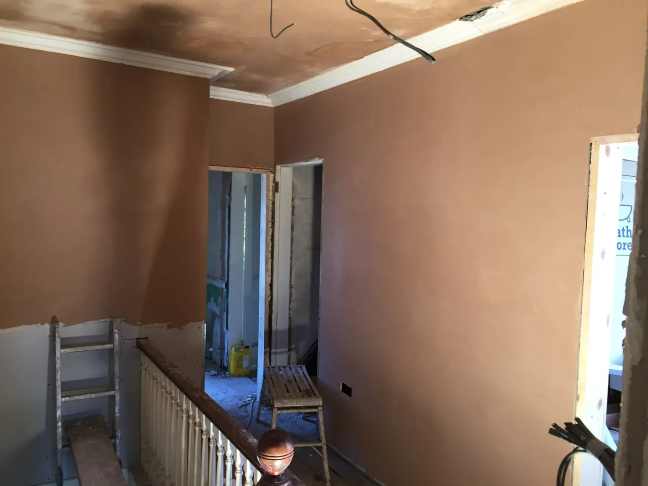 Interior plastering and skimming project, finished result – Mark Cobham Plastering Stockport