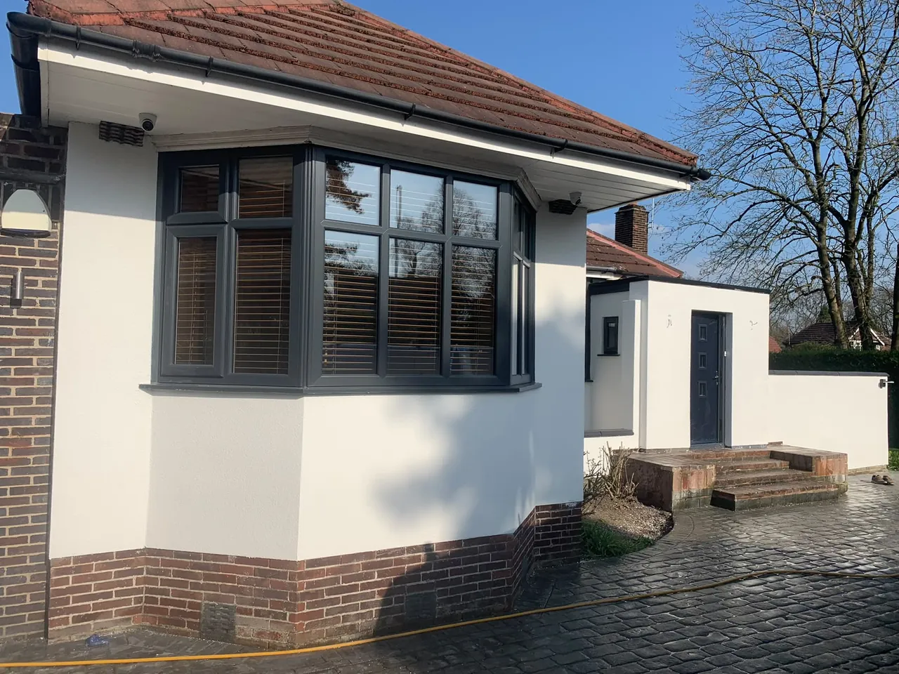 House with a fresh render finish by Mark Cobham Plastering